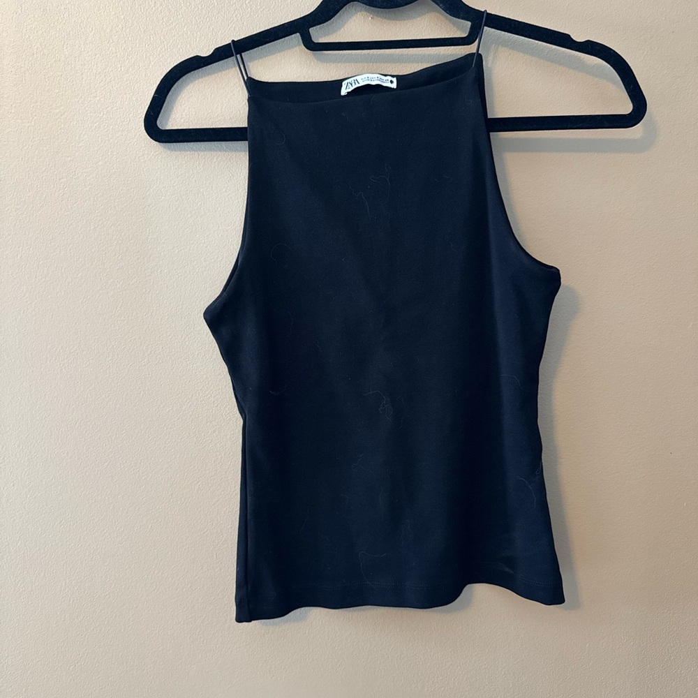 Zara Black Sleeveless Top